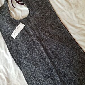 Black sparkle adult size bib reversible disabled